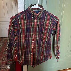Polo by Ralph Lauren Boys Plaid Shirt - Red and Blue